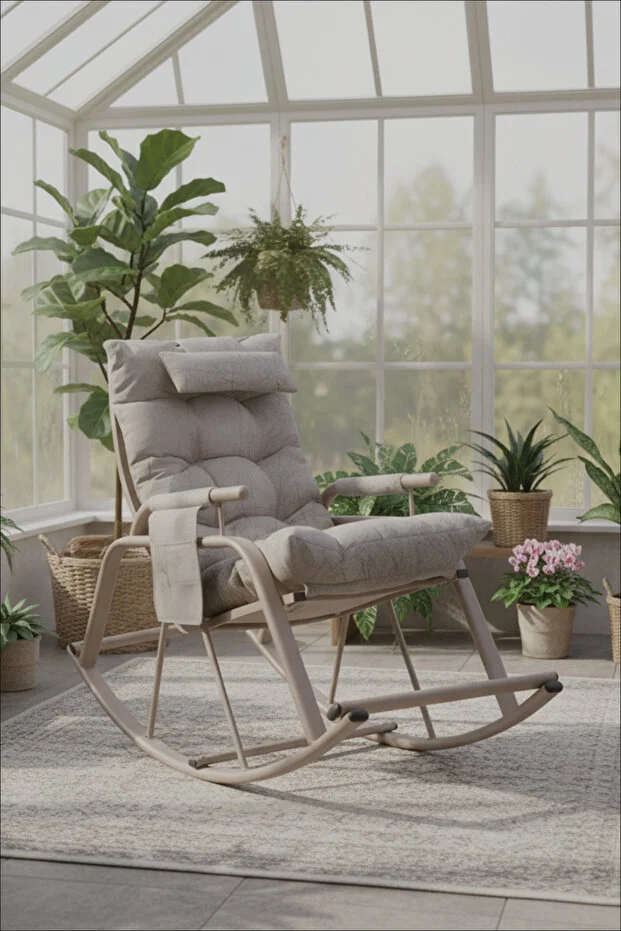 Sallanan Sandalye, Minderli Baba Koltuğu, Metal Tv Koltuğu, Dinlenme Koltuğu, Emzirme Koltuğu